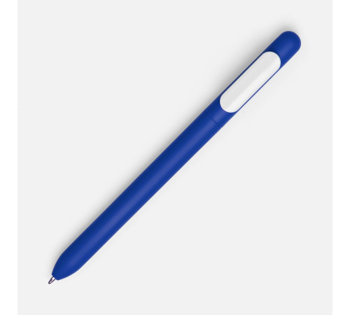 Ручка шариковая Swiper Soft Touch, синяя с белым