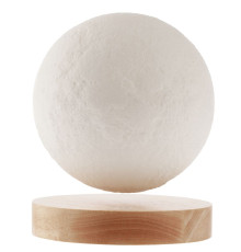 Левитирующая луна MoonFlight с деревянной подставкой