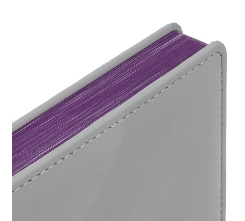 Ежедневник Spain Shall на заказ, недатированный, серый с фиолетовым