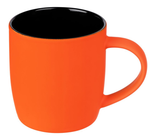 Набор Color Block: кружка и ручка, оранжевый с черным