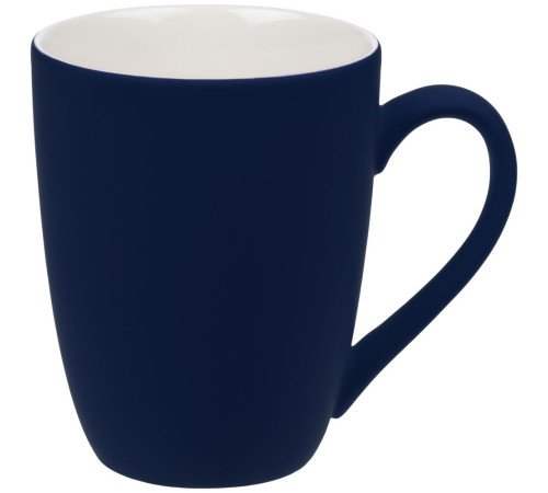 Кружка Good Morning с покрытием софт-тач, ver.2, темно-синяя