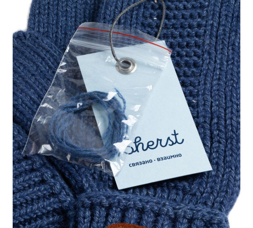 Варежки Brugge, синий меланж