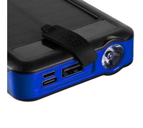 Аккумулятор с беспроводной зарядкой Holiday Maker Wireless, 10000 мАч, синий