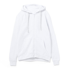 Толстовка на молнии с капюшоном Siverga Heavy 2.0, белая