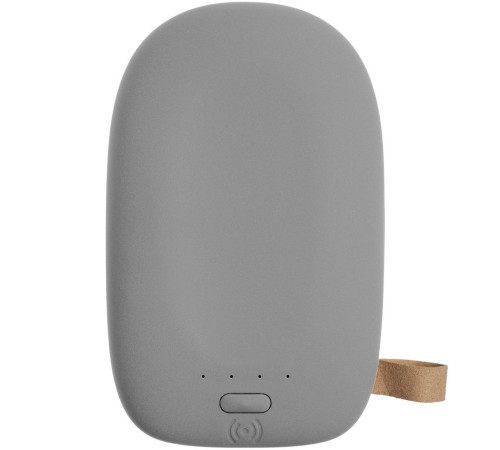 Аккумулятор с беспроводной зарядкой Pebble Wireless 9000 мАч, серый