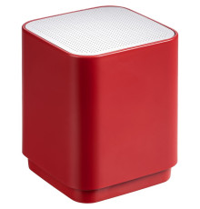 Беспроводная колонка с подсветкой гравировки Glim, красная
