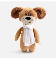 Мягкая игрушка Beastie Toys, собачка с белым шарфом