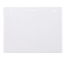 Карман для бейджа Lucid, горизонтальный, из фактурного ПВХ