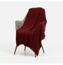 Плед Longview, темно-красный (винный)