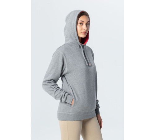 Двусторонняя толстовка Revers, серая с красным