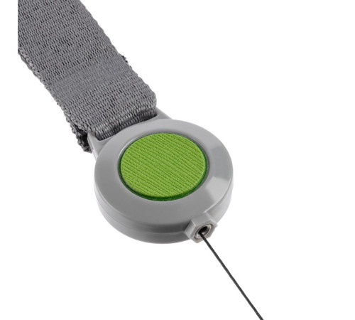 Чехол для карточки с лентой и ретрактором Devon, зеленый