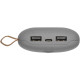 Аккумулятор с беспроводной зарядкой Pebble Wireless 9000 мАч, серый