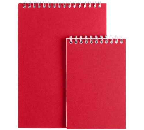 Блокнот Dali Mini в клетку, красный