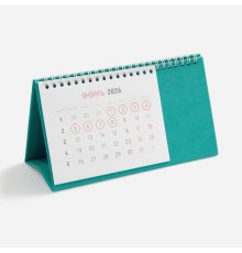 Календарь настольный Brand, бирюзовый