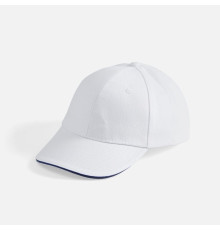 Бейсболка Buffalo, белая с темно-синим