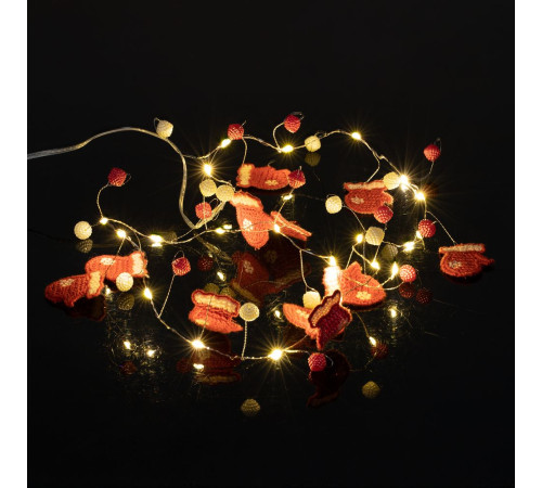 Гирлянда Merry Mittens, красная