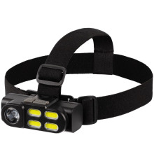 Налобный фонарик аккумуляторный Alnes, черный