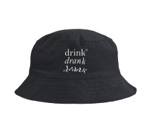 Панама Drunk со светящимся принтом, черная