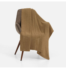 Плед Longview, коричнево-бежевый меланж