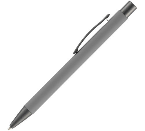 Ручка шариковая Atento Soft Touch, серая