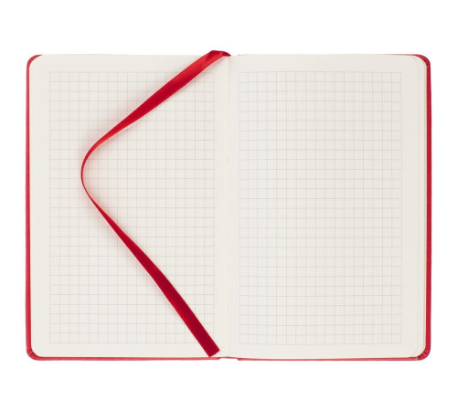 Блокнот Cluster Mini в клетку, красный