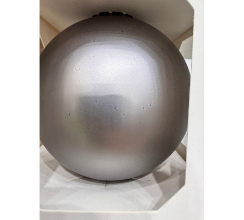 Оформительский шар Finery, 8 см, матовый серебристый