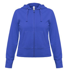 Толстовка женская Hooded Full Zip ярко-синяя