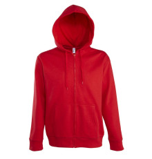 Толстовка мужская на молнии с капюшоном Seven Men, красная